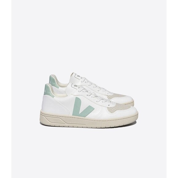 Veja V-10 CWL WHITE MATCHA Size 8 Women's Shoes - Picture 1 of 9